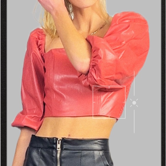 Off Shoulder Pink Top - Picture 2 of 3